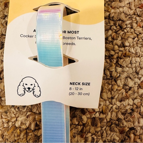 Wild One Dog Leash, Small Collar Poop Bag Carrier in Beautiful Iridescent NEW - Picture 8 of 9